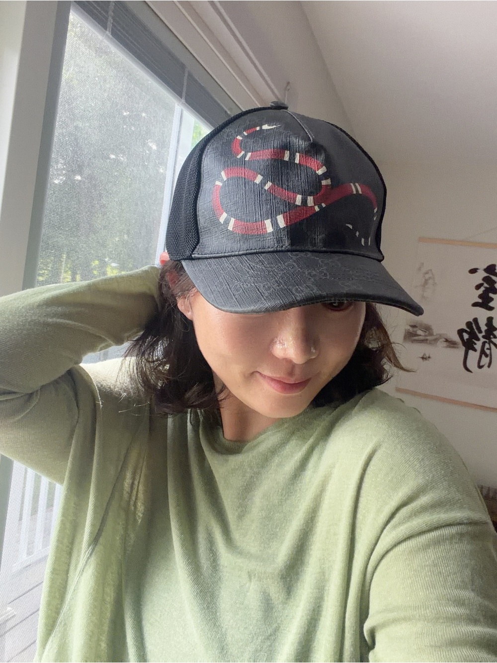 NWT Gucci Kingsnake Print GG Supreme Canvas Baseball Hat Cap Size M (58 cm) - Picture 8 of 8